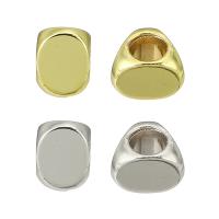 perla de cobre, metal, chapado en oro real, más colores para la opción, 5x6x7mm, agujero:aproximado 4mm, Vendido por UD