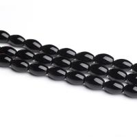 Natural Black Agate Beads, Oval, DIY, black cm 