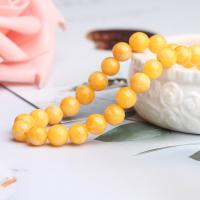 Beeswax Beads, Round yellow Approx 15.12 Inch 