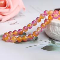 Single Gemstone Beads, Chalcedony, Round, DIY mixed colors Approx 14.17 