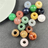 Mixed Gemstone Beads, Natural Stone, Donut, polished 20mm 