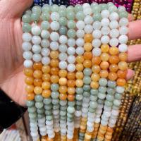 Perles en marbre naturel, marbre teint, poli, DIY & normes différentes pour le choix, couleurs mélangées, 6-10mm .96 pouce, Vendu par brin