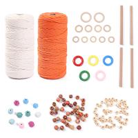 Wood DIY Tapestry Kit, with Cotton Thread, stoving varnish, mixed colors 