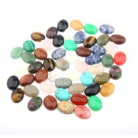 Кабошоны из драгоценных камней, Полудрагоценный камень, Овальная форма, полированный, различные материалы для выбора & разный размер для выбора, Много цветов для выбора, продается PC