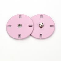 Zinklegierung Knopf Zubehöre, flache Runde, verschiedene Größen vorhanden, keine, verkauft von PC