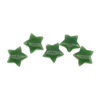 Pendentifs en Aventurine, aventurine vert, étoile, Pour la fabrication de pendentifs enroulés & aucun trou, vert Vendu par PC