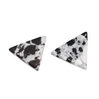 Gemstone ювелирные изделия Кулон, Полудрагоценный камень, Треугольник, для изготовления подвески & нет отверстия, разноцветный продается PC