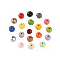 Perles en bois teints, peinture, DIY, plus de couleurs à choisir Environ 4mm, Vendu par PC