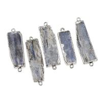 Brass Connector, with Kyanite, mixed colors 