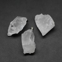 Pendentifs quartz naturel, laiton, avec quartz clair, pepite, blanc Vendu par PC