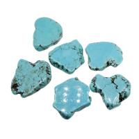 Décoration de pierre perles, turquoise, Irrégulière, bleu, Vendu par PC