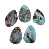 Joyas de piedras preciosas colgante, Gota, sin agujero, color mixto, 55x36x6mm, Vendido por UD