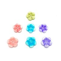 perle de coquillage teint, coquille, fleur, gravé, DIY, plus de couleurs à choisir, 10mm, Vendu par PC