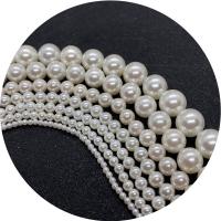 Natural White Shell Beads, Round, DIY white, 2-20mm .96 Inch 