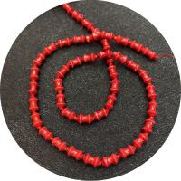 Natural Coral Beads, Drum, DIY, red .96 Inch 