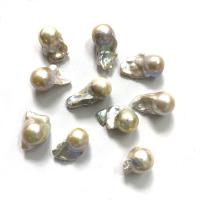 No Hole Cultured Freshwater Pearl Beads, DIY, white, 10x15- 