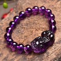 Аметист браслет, устойчивая усталость & Женский, фиолетовый, длина:7.5 дюймовый, продается PC