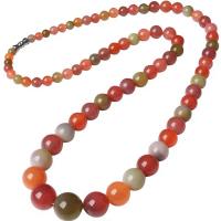 Yanyuan Agate Halskette, für Frau, gemischte Farben, 5-14mm, Länge:45 cm, verkauft von PC
