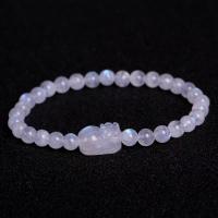 Moonstone Bracelet, radiation protection & for woman, mixed colors, 5-6mm .5 Inch 