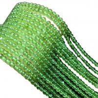 Perles péridot naturel, Olivine naturelle, Rond, DIY, vert, 3.2-3.5mm cm, Vendu par brin