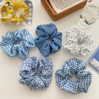 Hair Scrunchies, Cloth, handmade, 5 pieces & fashion jewelry & for woman, mixed colors, 100mm 