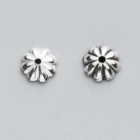 Sterling Silver Bead Caps, 925 Sterling Silver, Flower 