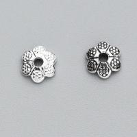 Sterling Silber Perlenkappen, 925er Sterling Silber, Blume, verschiedene Größen vorhanden, keine, verkauft von PC