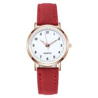 Women Wrist Watch, Zinc Alloy, with Leather & Glass & Stainless Steel, Chinese movement, for woman 