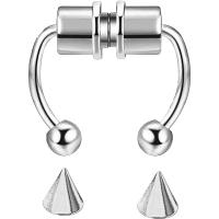 Stainless Steel Nose Piercing Jewelry, plated, fashion jewelry & with magnetic 