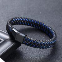 Microfiber PU Bracelet, with Zinc Alloy, Unisex Approx 8.07 Inch 