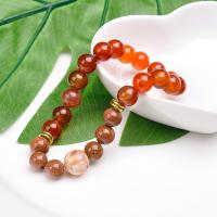 Gemstone Bracelets, Natural Stone, with Mosaic Shell & Unisex, 8mm Approx 7.48 Inch 
