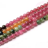 Tourmaline Beads, Round, DIY, mixed colors cm 