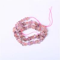 Rutilquarz Perlen, Rutilated Quarz, Unregelmäßige, DIY, violett, Länge:40 cm, verkauft von Strang