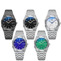 Bracelets de montre pour hommes, acier inoxydable, avec verre & alliage de zinc, mouvement chinoise, imperméable & lumineux, plus de couleurs à choisir  Vendu par PC
