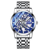 Bracelets de montre pour hommes, acier inoxydable, avec verre & alliage de zinc, mouvement chinoise, imperméable & lumineux, plus de couleurs à choisir, 230-  Vendu par PC