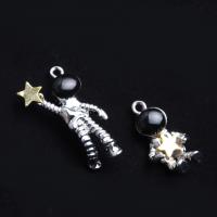 Zinc Alloy Jewelry Pendants, Astronaut, plated, mixed colors 