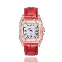 Women Wrist Watch, Zinc Alloy, with Glass & Stainless Steel, Chinese movement, for woman & with rhinestone 210mm 