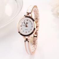 Uhrenarbänder für Frauen, Zinklegierung, mit Glas, chinesische Bewegung, keine, 210mm,22x7mm, verkauft von PC