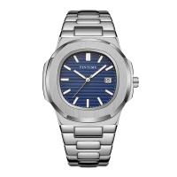 Bracelets de montre pour hommes, acier inoxydable, avec verre & alliage de zinc, mouvement chinoise, imperméable, plus de couleurs à choisir Vendu par PC