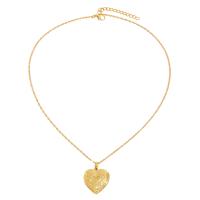 Zinc Alloy Locket Necklace, with 1.97 extender chain, plated, fashion jewelry cm 