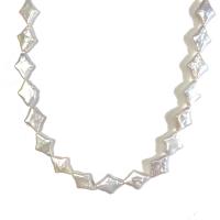 Reborn Cultured Freshwater Pearl Beads, Rhombus, DIY, white, 11-16mm .96 Inch 