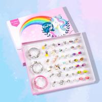DIY Bracelet Beads Set, Zinc Alloy, beads & pendant, silver color plated, enamel, mixed colors 