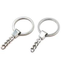 Iron Key Clasp Setting, silver color plated, DIY silver color, 30mm 