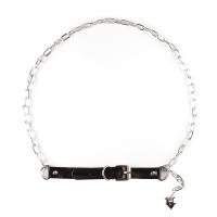 Zinc Alloy Waist Chain, with PU Leather, Unisex, mixed colors cm 