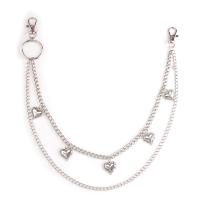 Zinc Alloy Waist Chain, plated, Unisex, silver color, 40cmuff0c50cm 