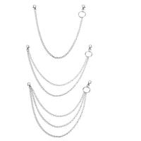 Steel Waist Chain, Unisex, silver color, 40cmuff0c50cmuff0c60cm 