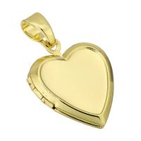 Brass Locket Pendants, gold color plated, fashion jewelry & DIY & for woman, golden Approx 4mm 