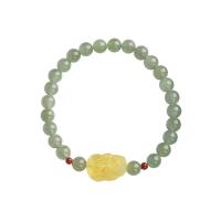 Jade Bracelets, Hetian Jade, with Beeswax & Yunnan Red Agate, vintage & for woman, 6mm Approx 14-16 cm 