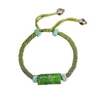 Hetian Jade Bracelet, Adjustable & Unisex, green Approx 16 cm 