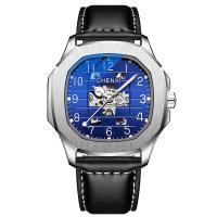 Men Wrist Watch, Stainless Steel, with Leather & Glass & Zinc Alloy, Chinese movement, for man & waterproof & luminated 